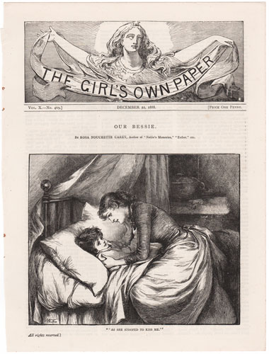 Original antique engraving from The Girl's Own Paper 1888-1890